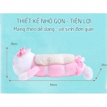 Gối massage hồng ngoại pin sạc hello kitty YJ-68-06