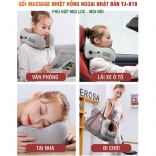 Gối massage nhiệt hồng ngoại trị đau mỏi cổ Nhật Bản YJ-818-04