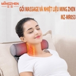 Gối massage cổ tạo nhiệt nóng và rung Mingzhen MZ-MR053