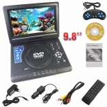 Máy DVD, EVD xách tay đa năng Portable 9.8 inch - Màn hình xoay, gập