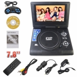 Máy DVD, EVD xách tay đa năng mini Portable 7.8 inch - Màn hình xoay, gập