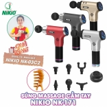 Máy massage lưng cầm tay đa năng Nikio NK-171 - 5 kiểu đấm, 6 cường độ khác nhau