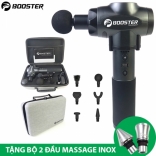 Súng (máy) massage cầm tay giảm căng cơ Mỹ Booster E - 6 đầu, 9 tốc độ