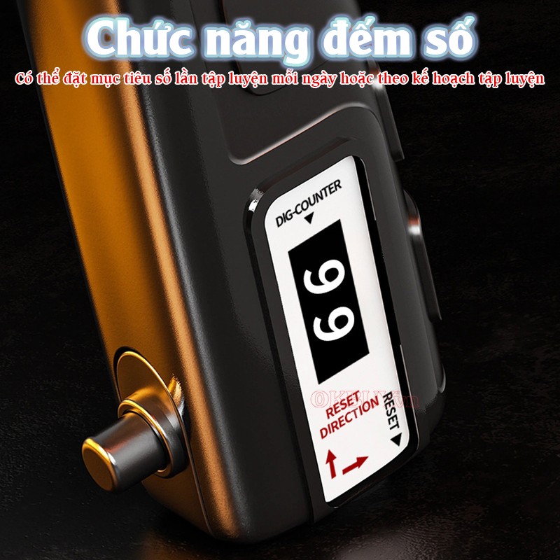 Kìm tập cơ tay có đếm số tích hợp đếm số Nikio NK-17C