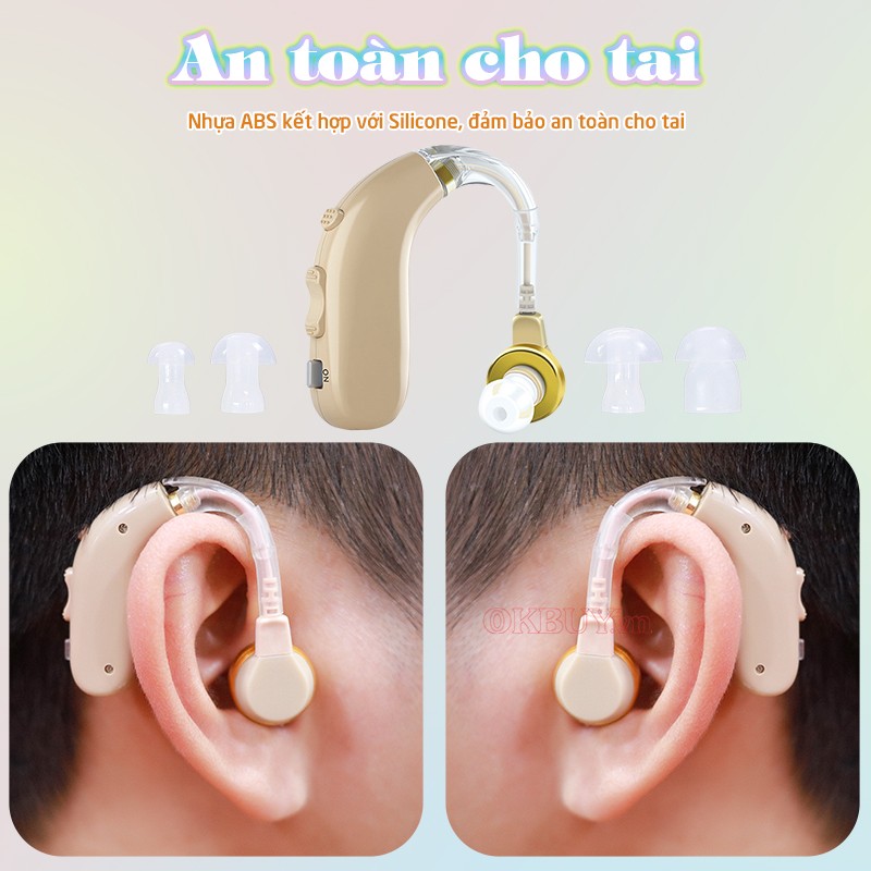 Máy trợ thính pin sạc an toàn cho tai Axon A-130