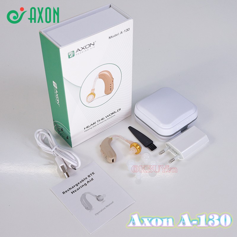 Máy trợ thính pin sạc cao cấp Axon A-130