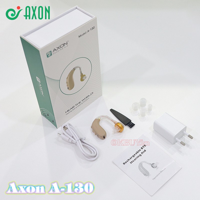 Máy trợ thính pin sạc cao cấp Axon A-130