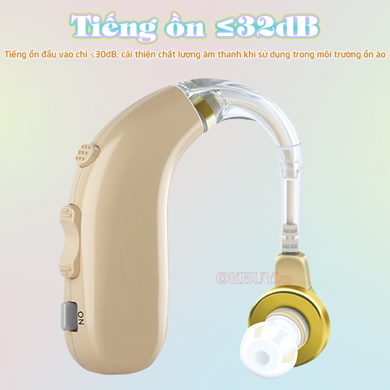 Máy trợ thính pin sạc tiếng ồn 30dB Axon A-130