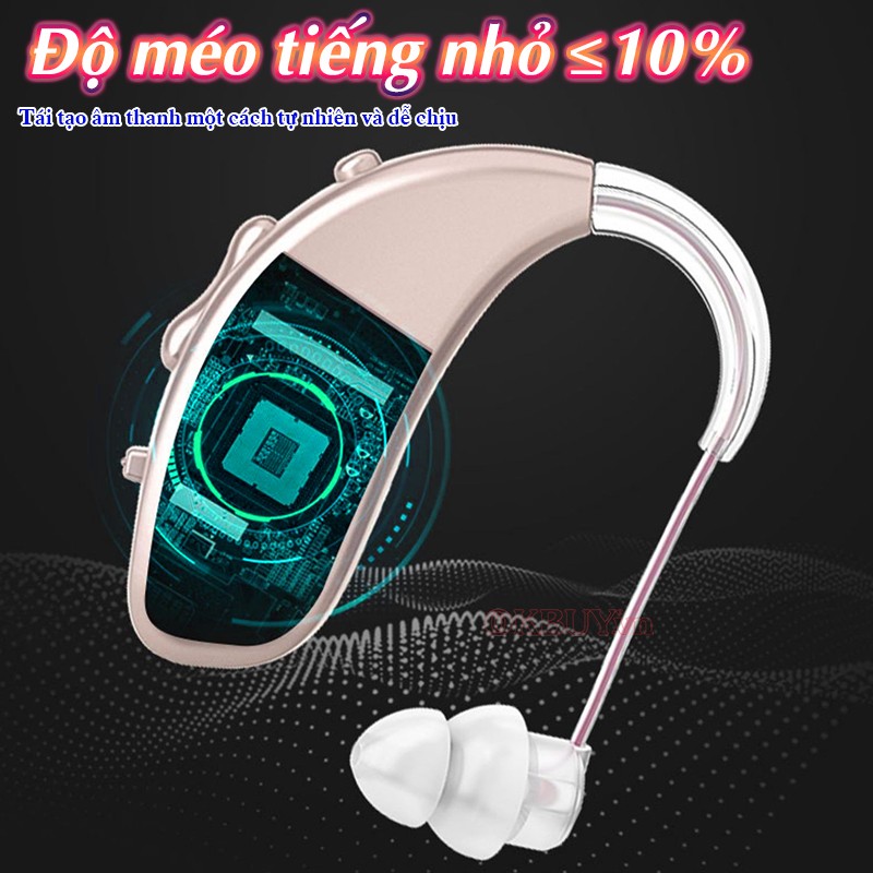 Máy trợ thính pin sạc méo tiếng nhỏ Axon A-308D