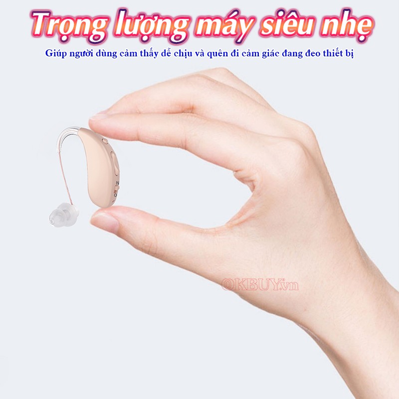 Máy trợ thính pin sạc trọng lượng nhẹ Axon A-308D