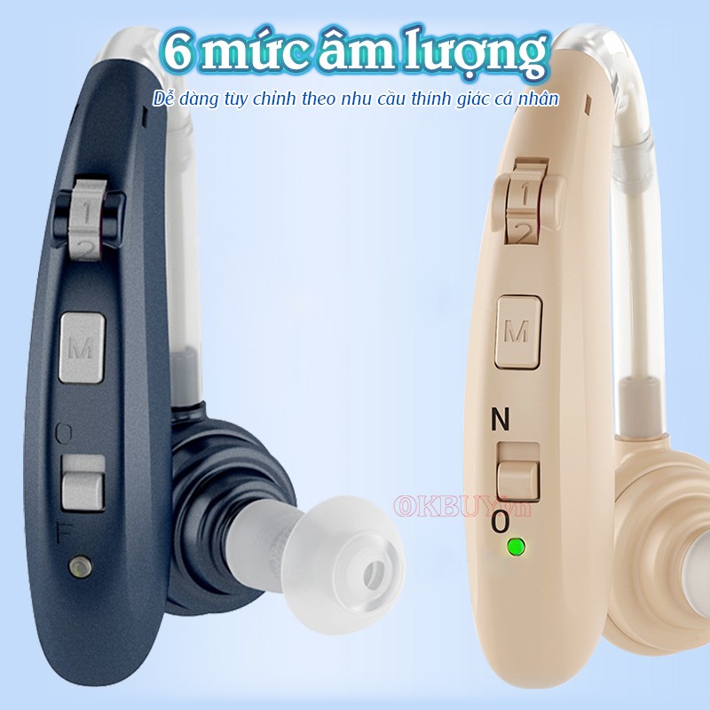 Máy trợ thính pin sạc có 6 mức âm lượng Axon A-360