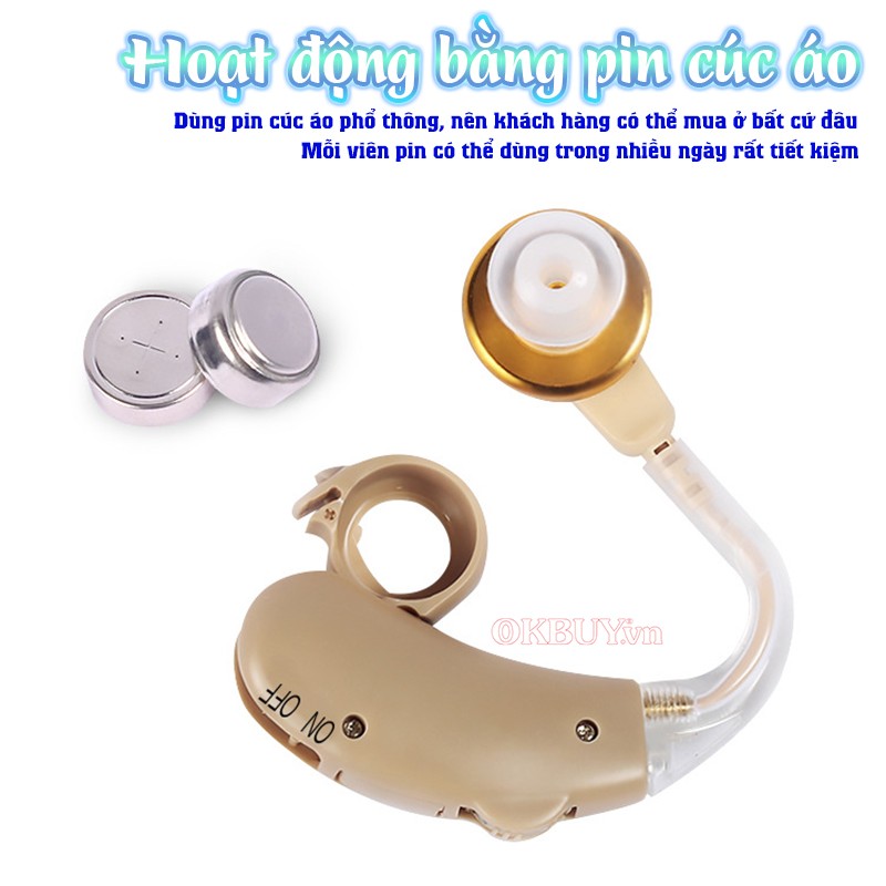 Máy trợ thính pin cúc áo Axon V-189