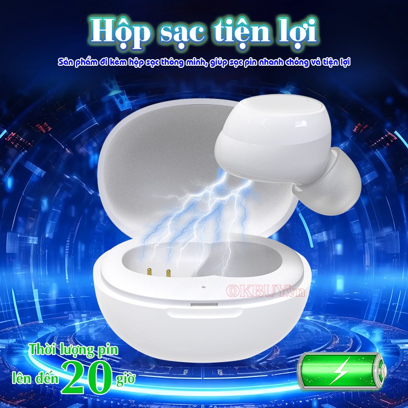 Tai nghe trợ thính không dây hộp sạc tiện lợi FUNMIC EN-IA001A