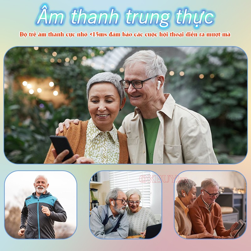 Tai nghe trợ thính không dây âm thanh trung thực FUNMIC EN-IA009A