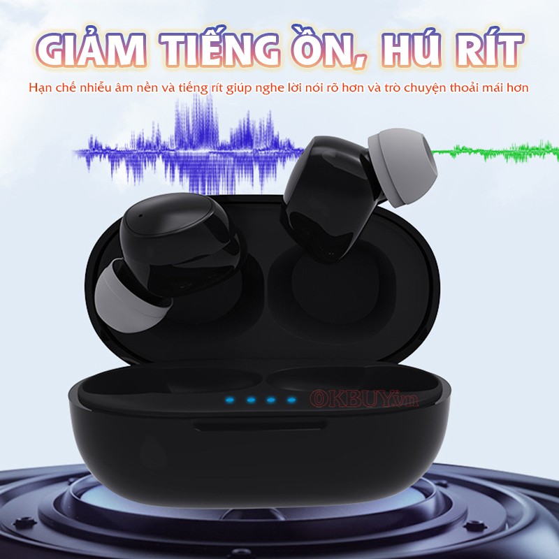 Tai nghe trợ thính FUNMIC EN-IA010A đen công nghệ giảm tiếng ồn