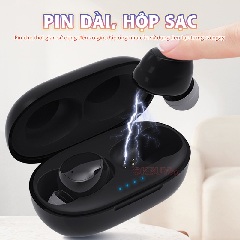 Tai nghe trợ thính FUNMIC EN-IA010A đen hộp sạc tiện lợi