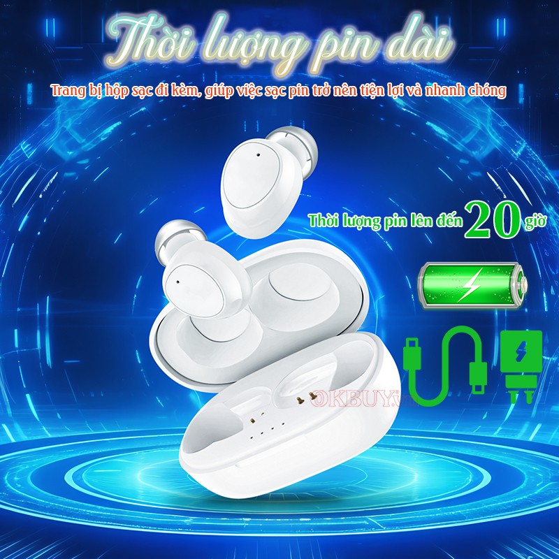 Tai nghe trợ thính không dây pin sạc dài FUNMIC EN-IA010A