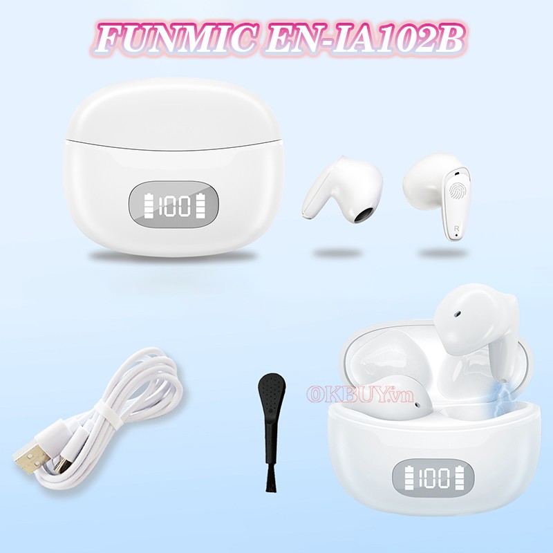 Tai nghe trợ thính không dây bộ phụ kiện FUNMIC EN-IA102B