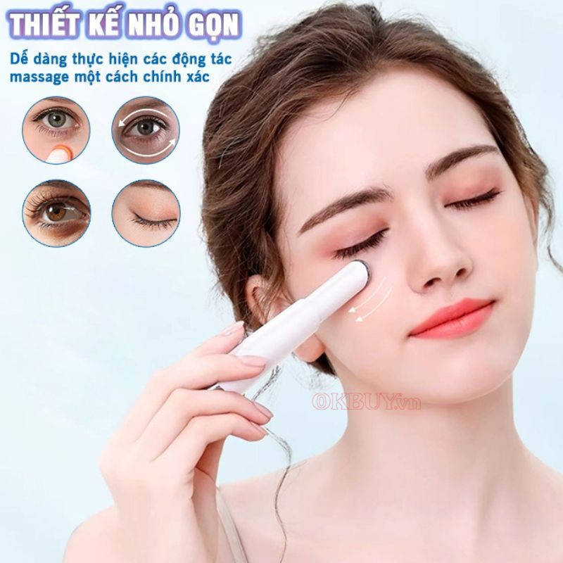 Thiết kế nhỏ gọn giúp thực hiện mát xa hiệu quả tối đa