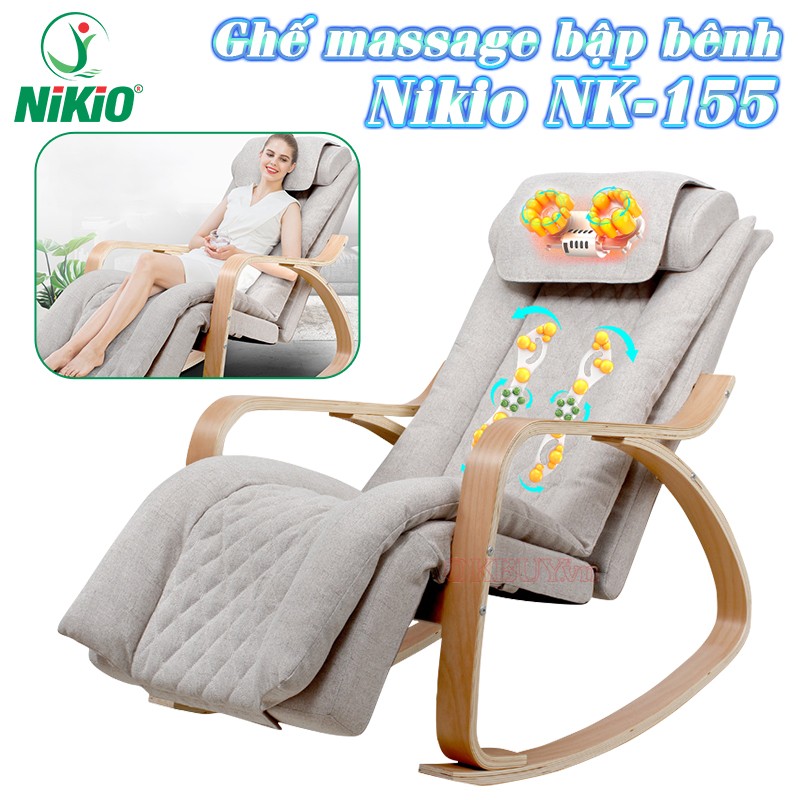 Ghế massage toàn thân Nikio NK-155 được trang bị công nghệ rung đa tần số