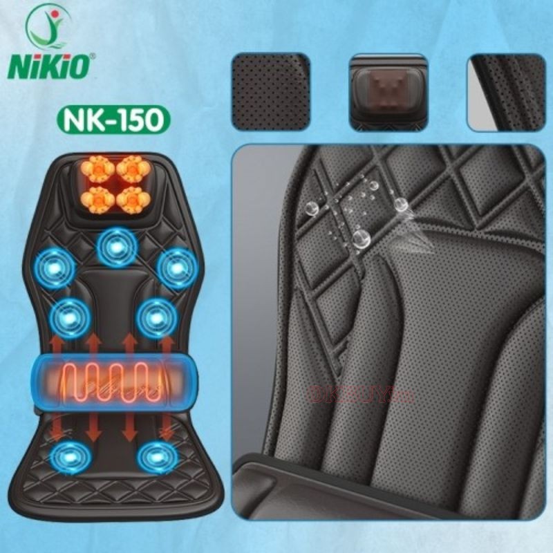 Ghế massage trên xe ô tô Nikio NK-150 mang lại cảm giác thư giãn cho cơ thể