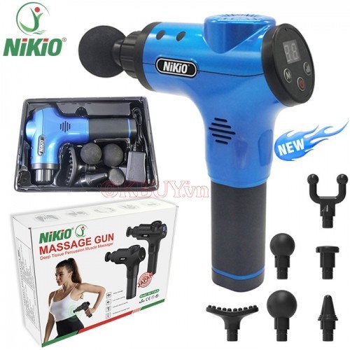 Máy massage giãn cơ Nikio NK-170B trang bị 6 đầu xoa bóp chuyên dụng