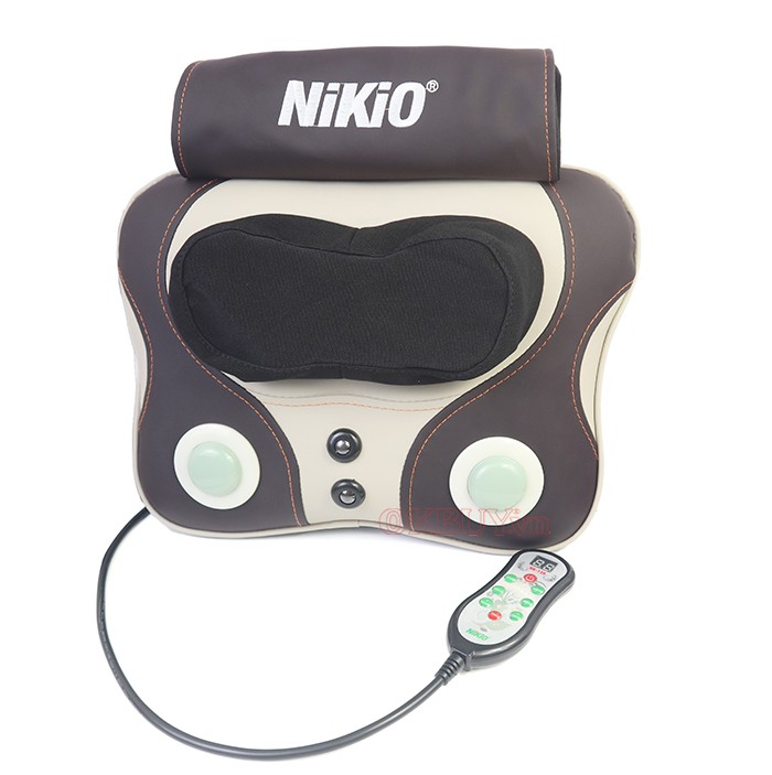 Máy xoa bóp cổ vai gáy Nikio NK-136DC được bọc da PU cao cấp và mềm mịn