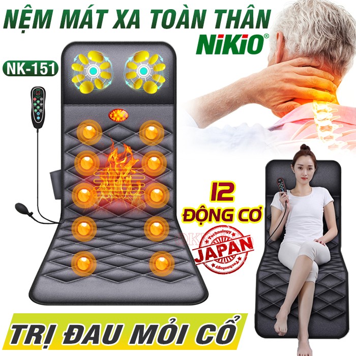 Nệm mát xa toàn thân Nikio - Thương hiệu uy tín số 1 hiện nay