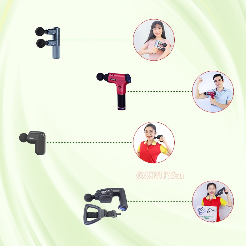 Sử dụng súng massage giãn cơ