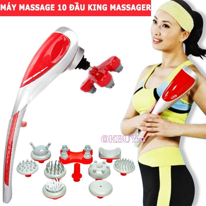 Máy massage cầm tay 10 đầu