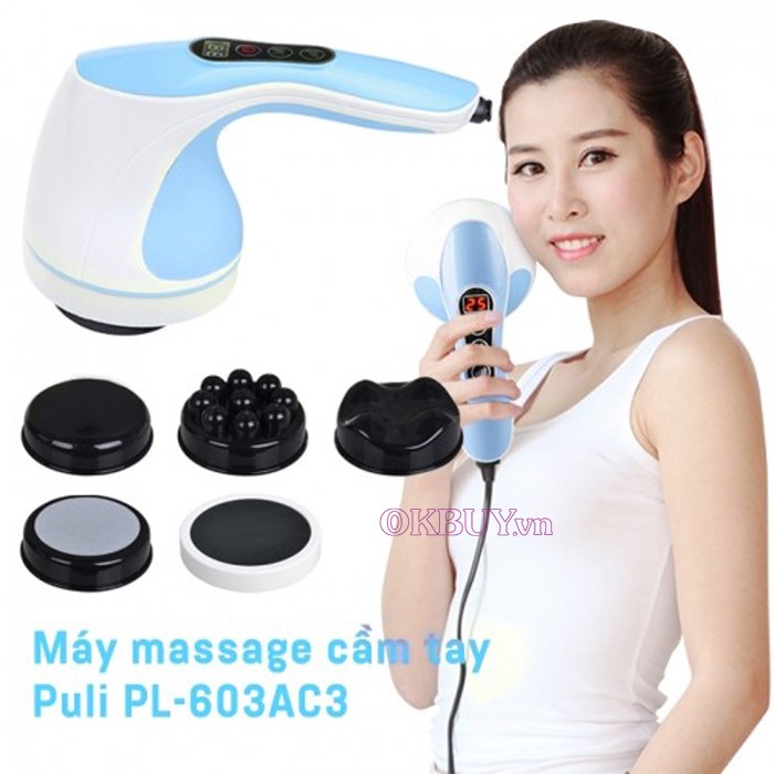 Máy massage cầm tay cao cấp 8 đầu Puli PL-603AC3 - Điện tử