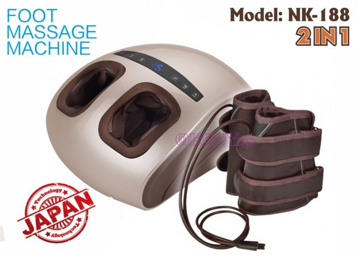 Máy massage chân áp suất khí Nhật Bản Nikio NK-188 - 2 in 1