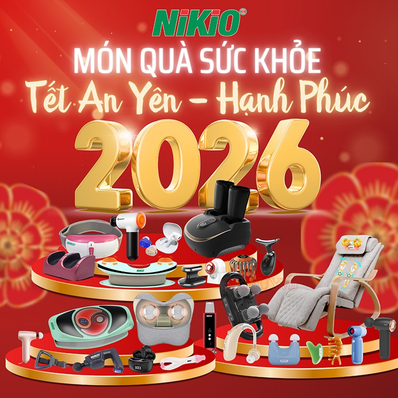 Máy massage Nikio - món quà Tết thiết thực cho sức khỏe