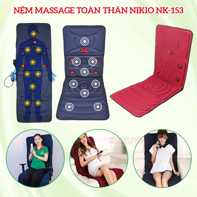 Nệm massage toàn thân Nikio NK-153