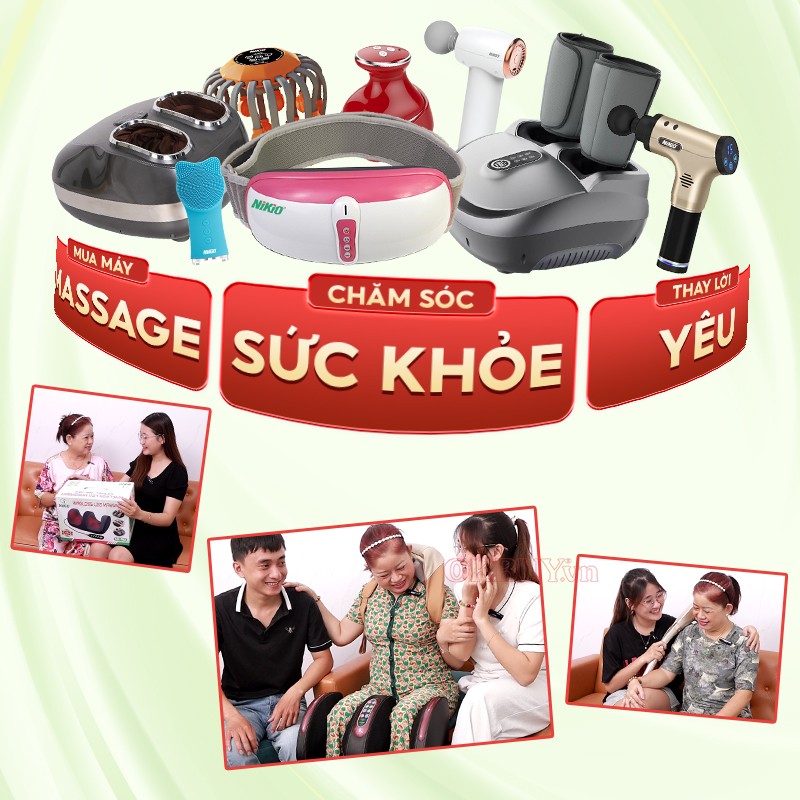 Mua máy massage chăm sóc sức khỏe thay lời yêu