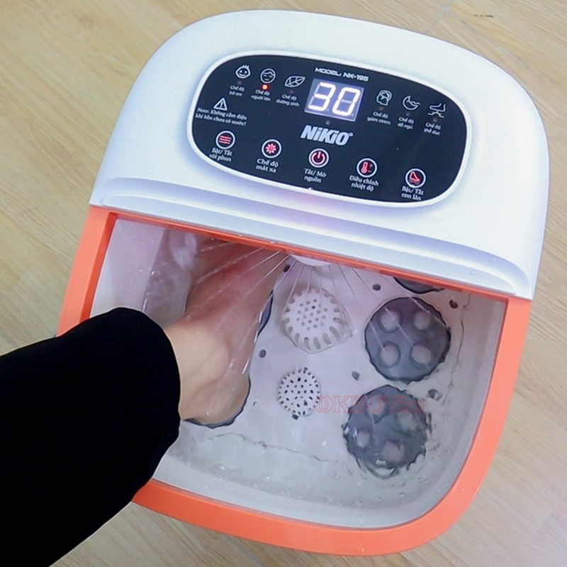 Bồn ngâm chân massage Nikio NK-195 NEW