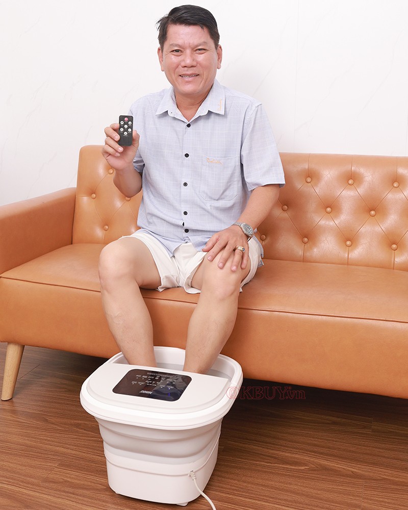 Bồn ngâm chân massage gấp gọn Nikio NK-193