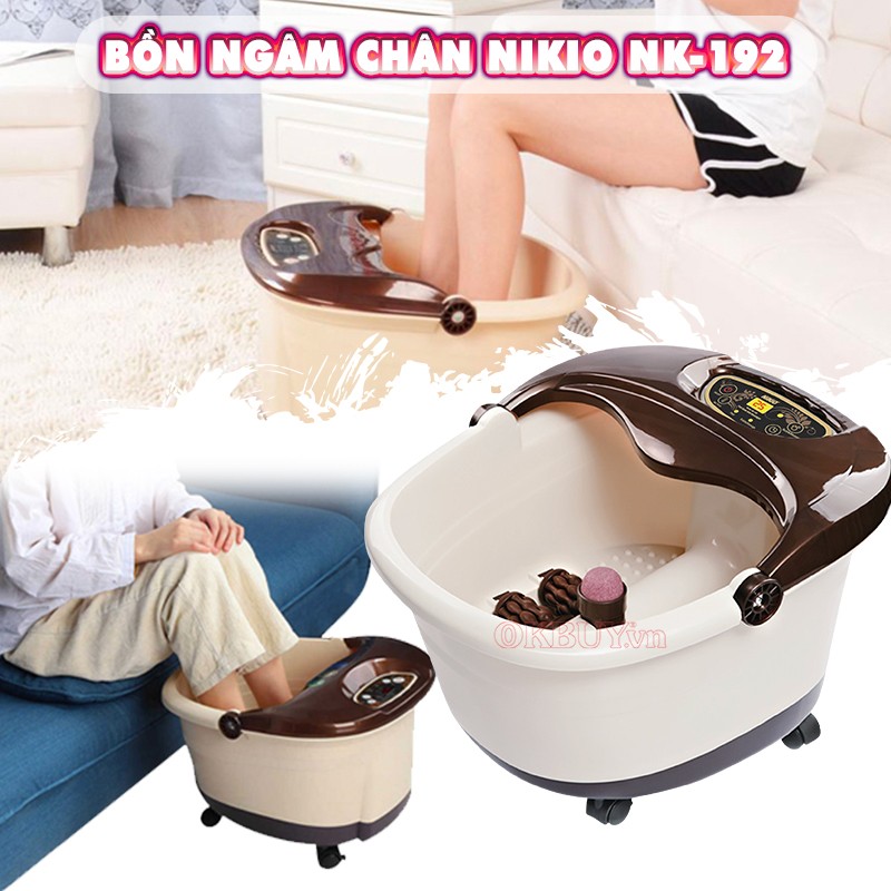 Video bồn ngâm chân massage Nikio NK-192