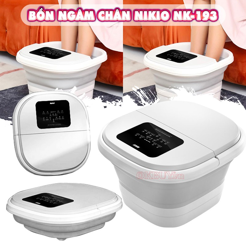 Video bồn ngâm chân massage Nikio NK-193