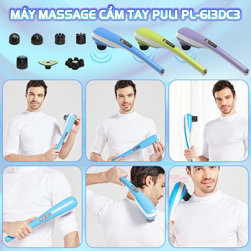 Video máy massage cầm tay Puli-613DC3