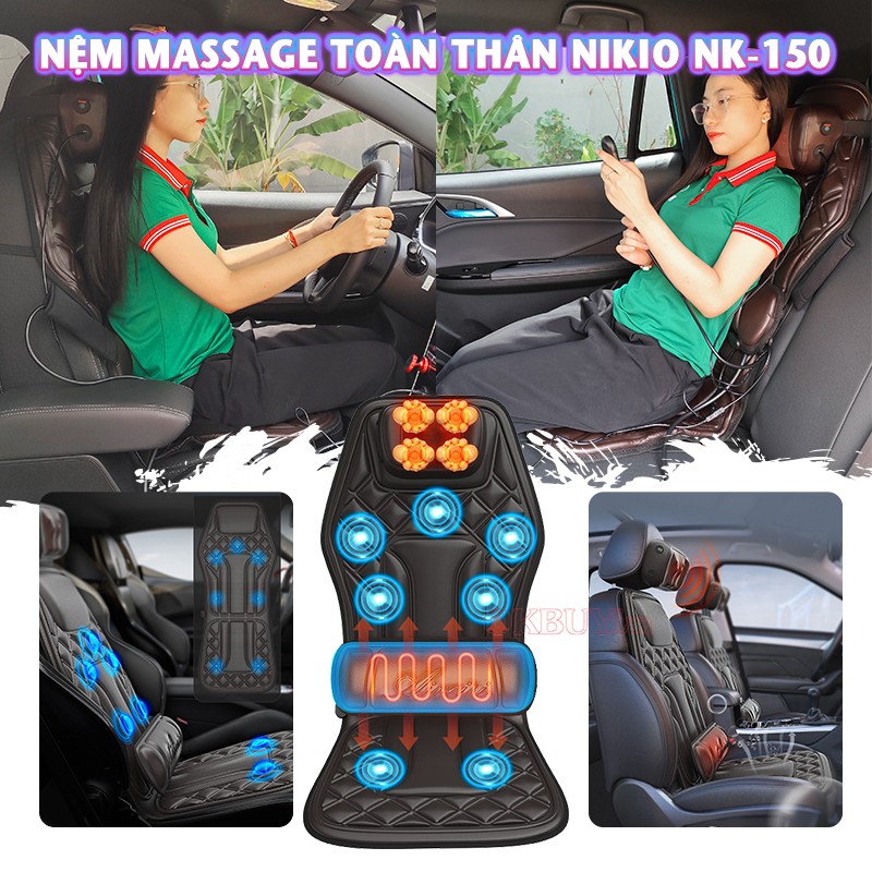 Video nệm massage toàn thân Nikio NK-150