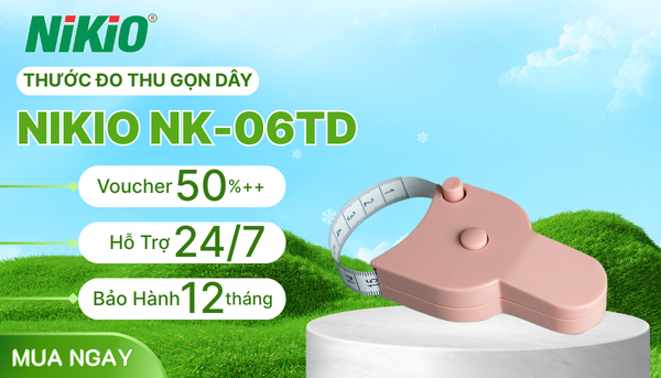 Thước dây đo tự thu gọn dây Nikio NK-06TD