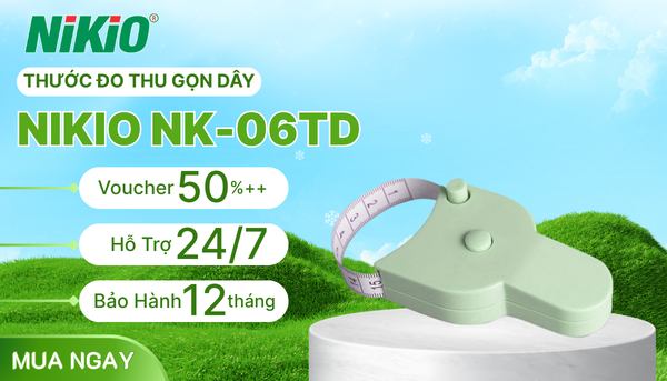 Thước dây đo tự thu gọn dây Nikio NK-06TD
