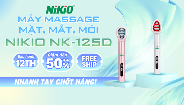 Máy massage mặt, mắt, môi Nikio NK-125D