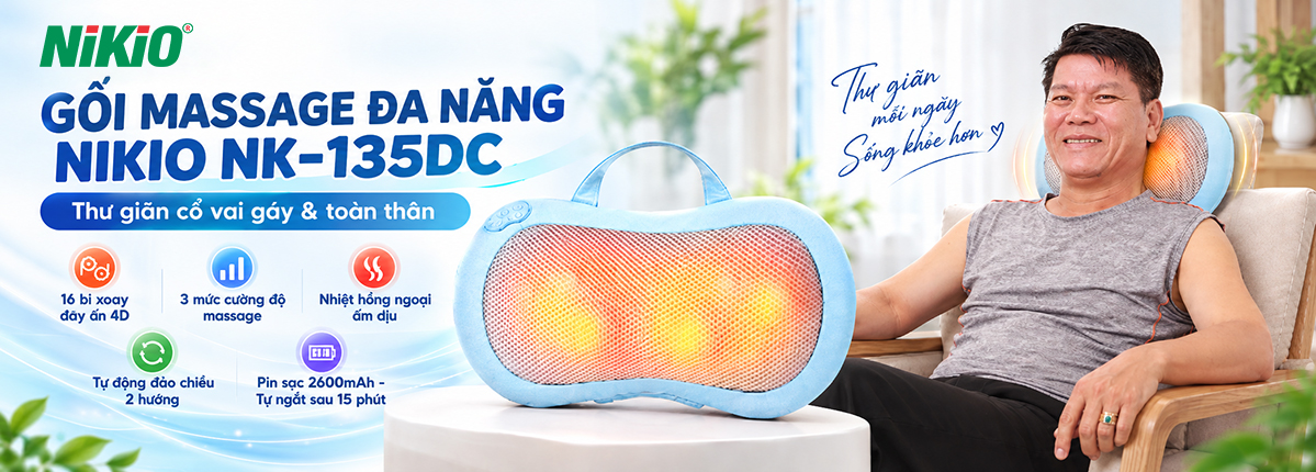 Máy massage cổ vai gáy Nikio NK-135DC