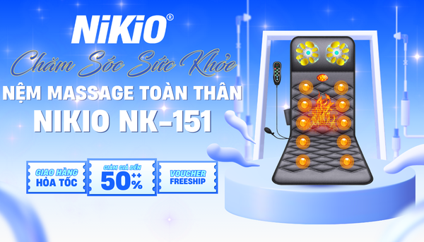Nệm massage toàn thân Nikio NK-151