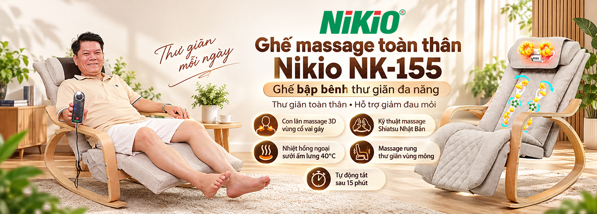 Ghế massage bập bênh Nikio NK-155