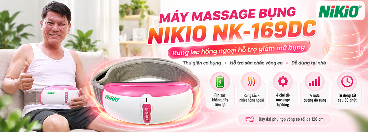 Máy massage bụng Nikio NK-169DC
