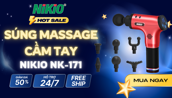 Súng massage cầm tay Nikio NK-171