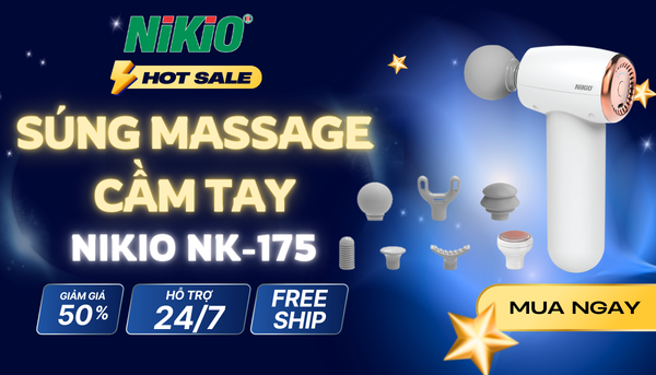 Súng massage cầm tay Nikio NK-175